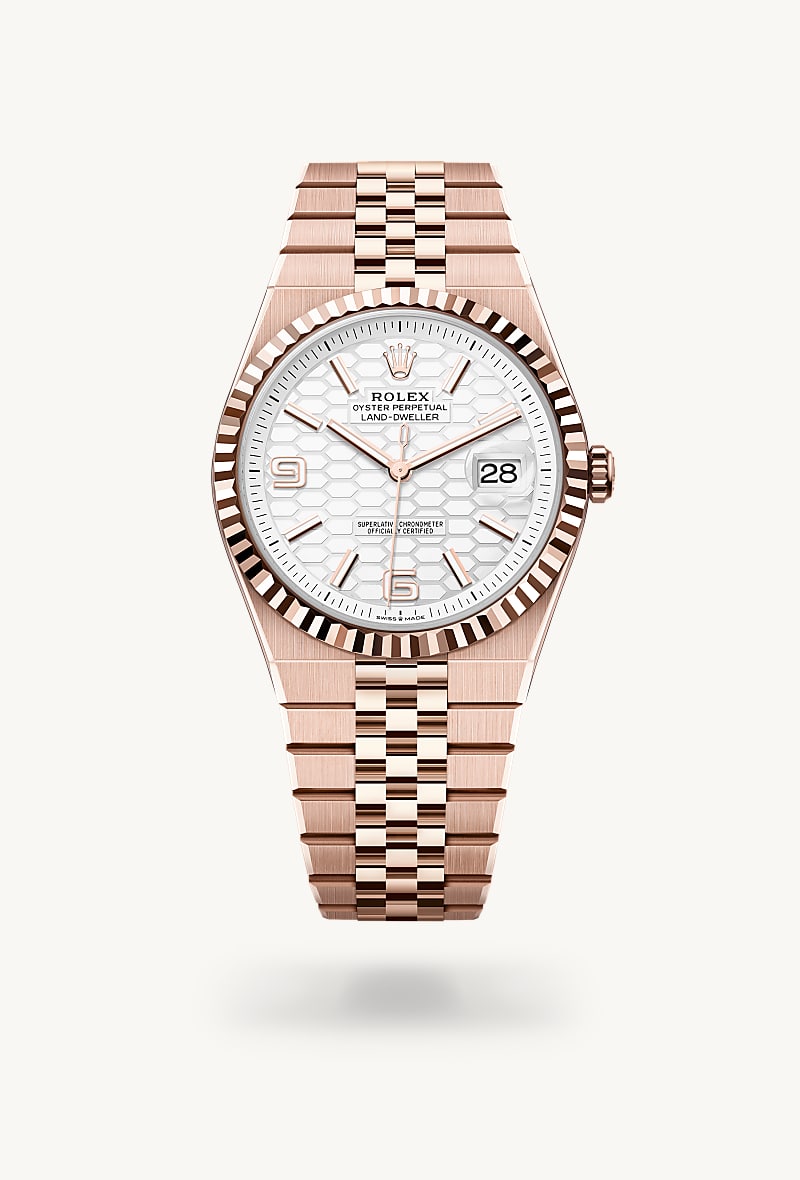 Rolex Land-Dweller腕錶18K永恒玫瑰金款，M127335-0001 - 寶鴻堂鐘表