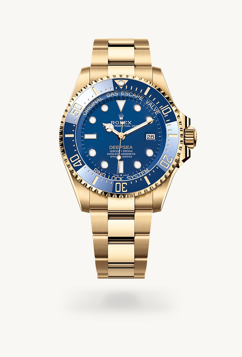 Rolex Deepsea腕錶18K黃金款，M136668LB-0001 - 寶鴻堂鐘表