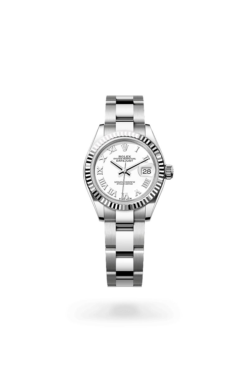 Rolex Lady-Datejust腕錶白色黃金及蠔式鋼款，M279174-0020 - 寶鴻堂鐘表