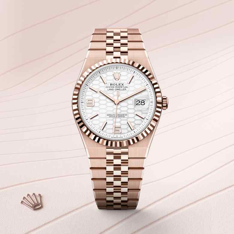 Rolex Land-Dweller腕錶18K永恒玫瑰金款，M127335-0001 - 寶鴻堂鐘表