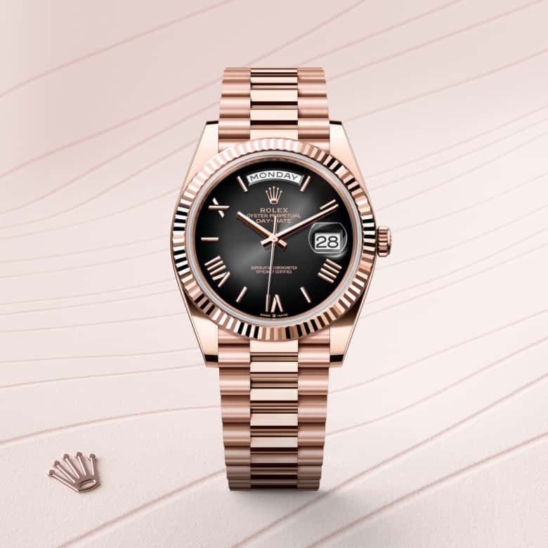 Rolex Day-Date腕錶18K永恒玫瑰金款，M228235-0055 - 寶鴻堂鐘表