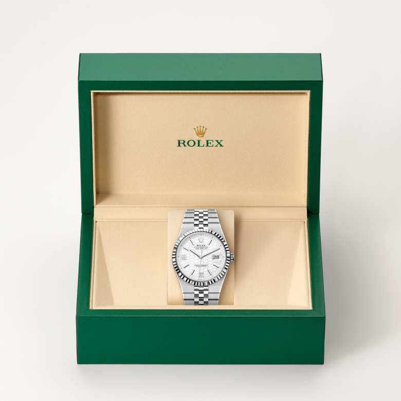 Rolex Land-Dweller腕錶白色黃金鋼（蠔式鋼與白色黃金的組合）款，M127334-0001 - 寶鴻堂鐘表