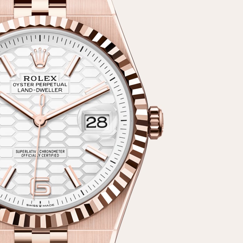 Rolex Land-Dweller腕錶18K永恒玫瑰金款，M127335-0001 - 寶鴻堂鐘表