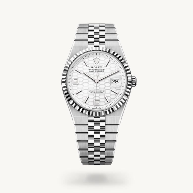 Rolex Land-Dweller腕錶白色黃金鋼（蠔式鋼與白色黃金的組合）款，M127334-0001 - 寶鴻堂鐘表