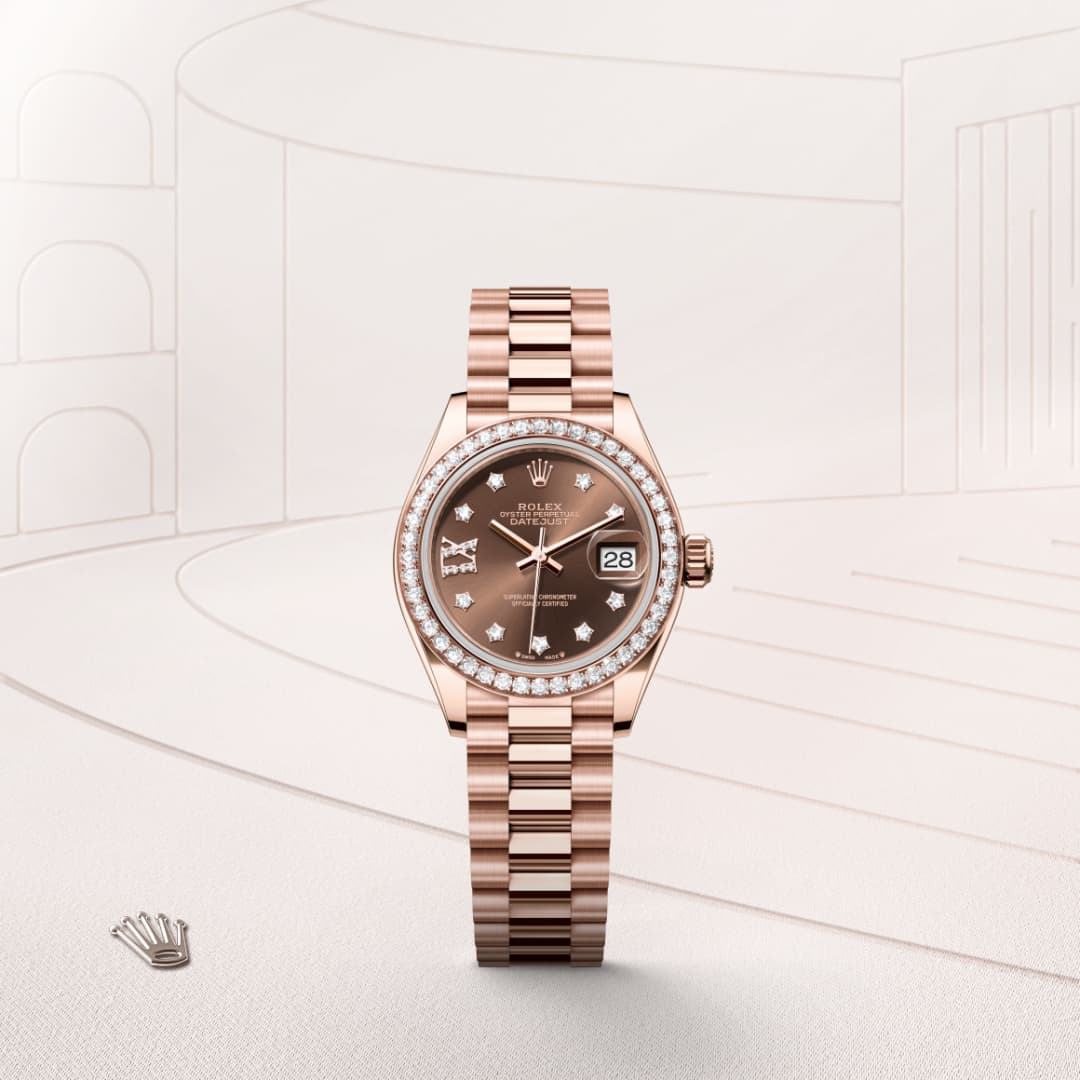 Rolex Lady-Datejust腕錶鑽石及永恒玫瑰金款，M279135RBR-0001 - 寶鴻堂鐘表