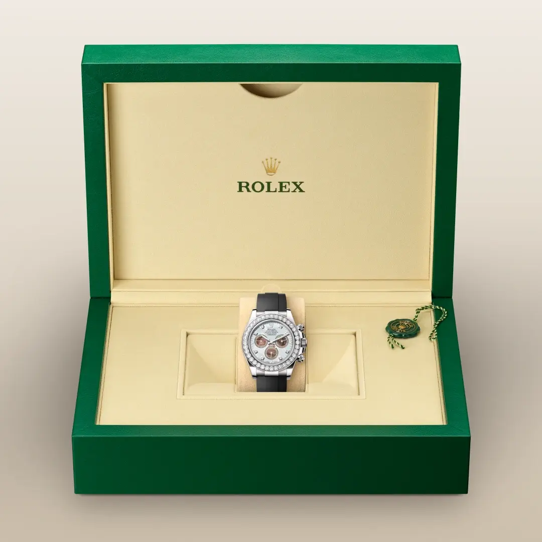Rolex Cosmograph Daytona腕錶鑽石及白色黃金款，M126589RBR-0001 - 寶鴻堂鐘表