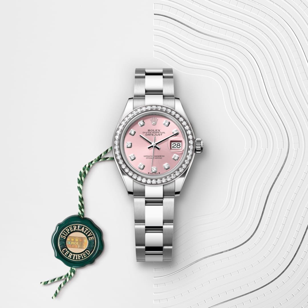 Rolex Lady-Datejust腕錶鑽石、白色黃金及蠔式鋼款，M279384RBR-0004 - 寶鴻堂鐘表