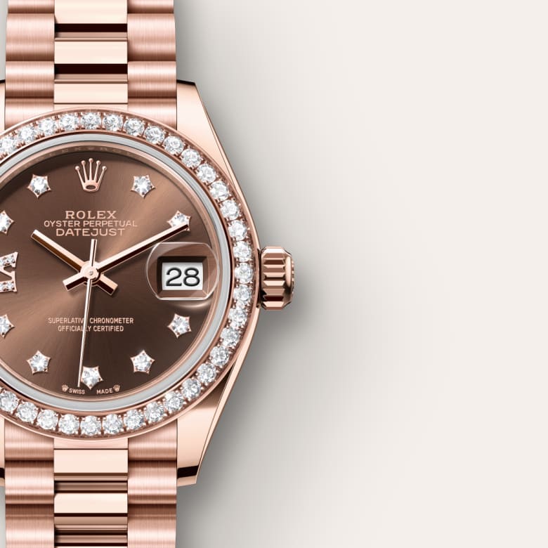 Rolex Lady-Datejust腕錶鑽石及永恒玫瑰金款，M279135RBR-0001 - 寶鴻堂鐘表