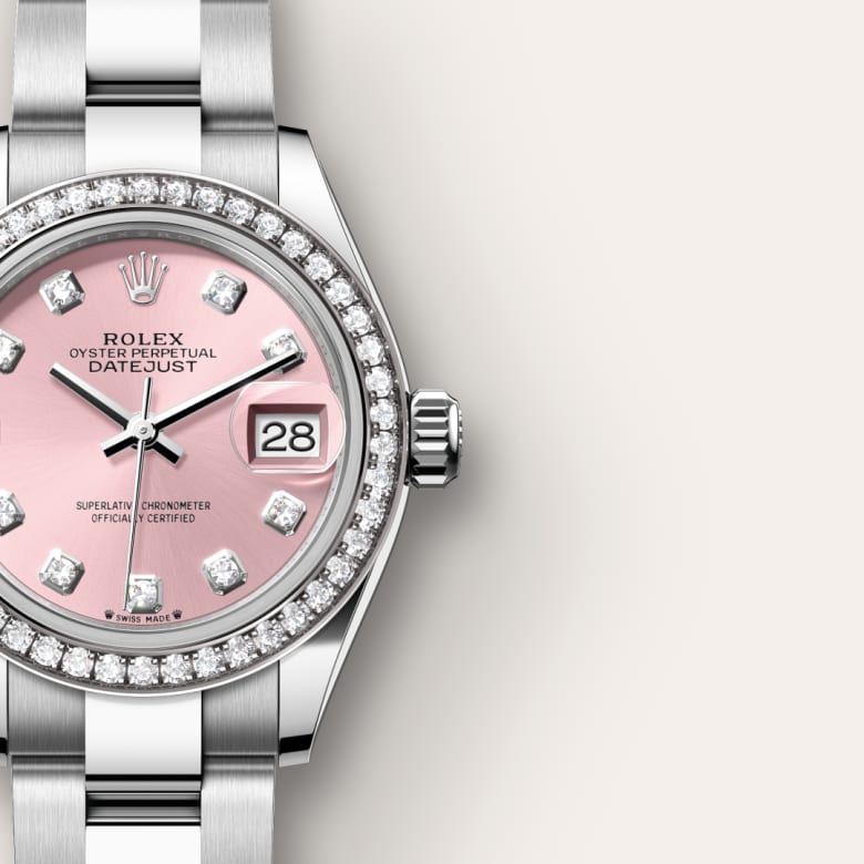 Rolex Lady-Datejust腕錶鑽石、白色黃金及蠔式鋼款，M279384RBR-0004 - 寶鴻堂鐘表