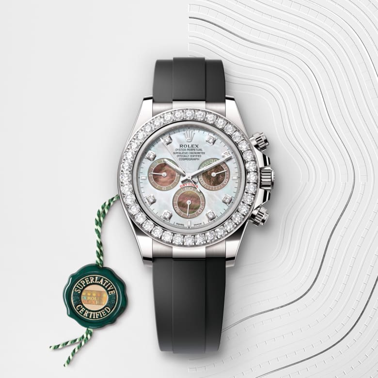 Rolex Cosmograph Daytona腕錶鑽石及白色黃金款，M126589RBR-0001 - 寶鴻堂鐘表