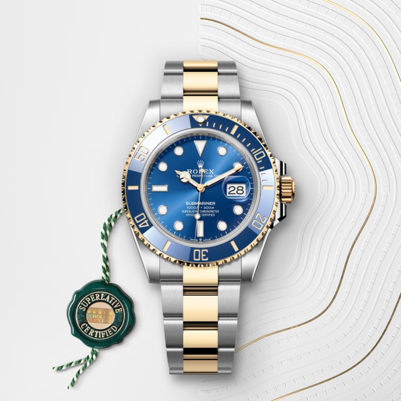 Rolex Submariner Date腕錶黃金及蠔式鋼款，M126613LB-0002 - 寶鴻堂鐘表