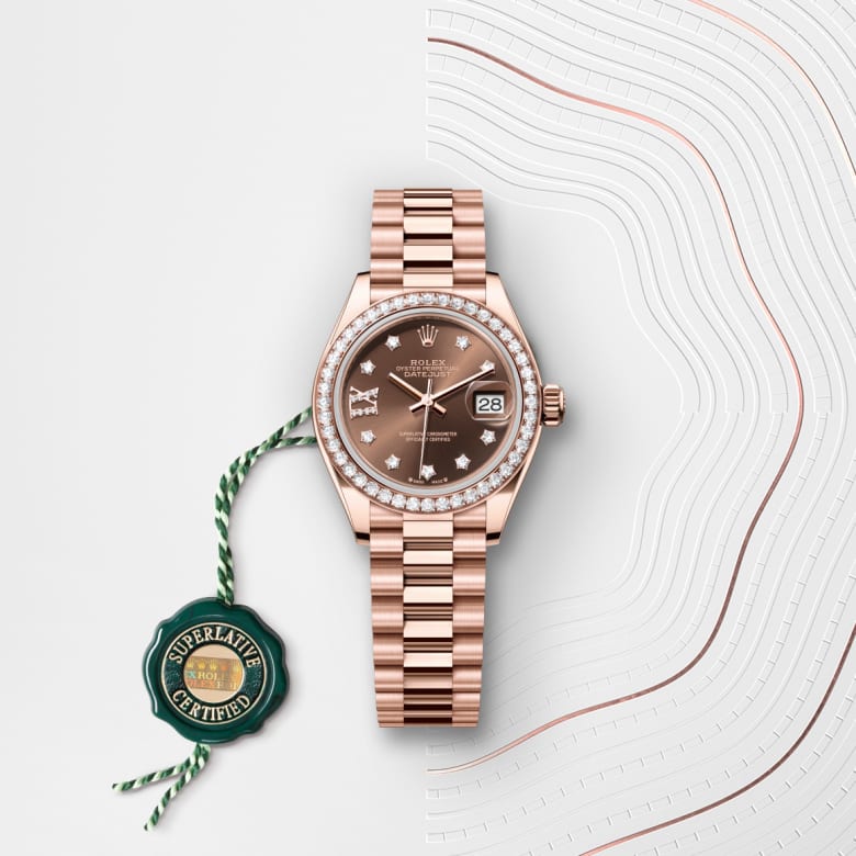 Rolex Lady-Datejust腕錶鑽石及永恒玫瑰金款，M279135RBR-0001 - 寶鴻堂鐘表