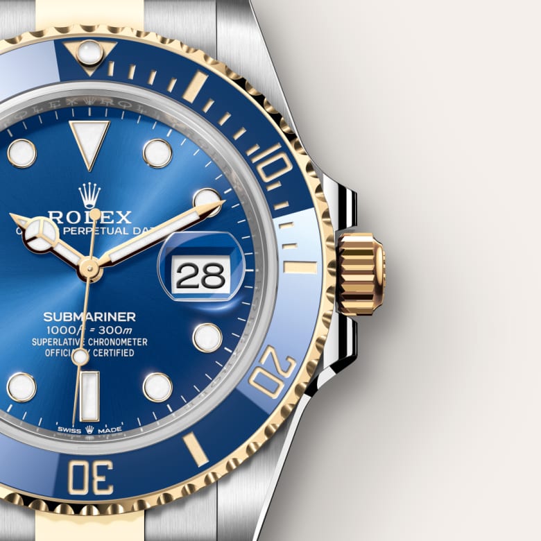 Rolex Submariner Date腕錶黃金及蠔式鋼款，M126613LB-0002 - 寶鴻堂鐘表