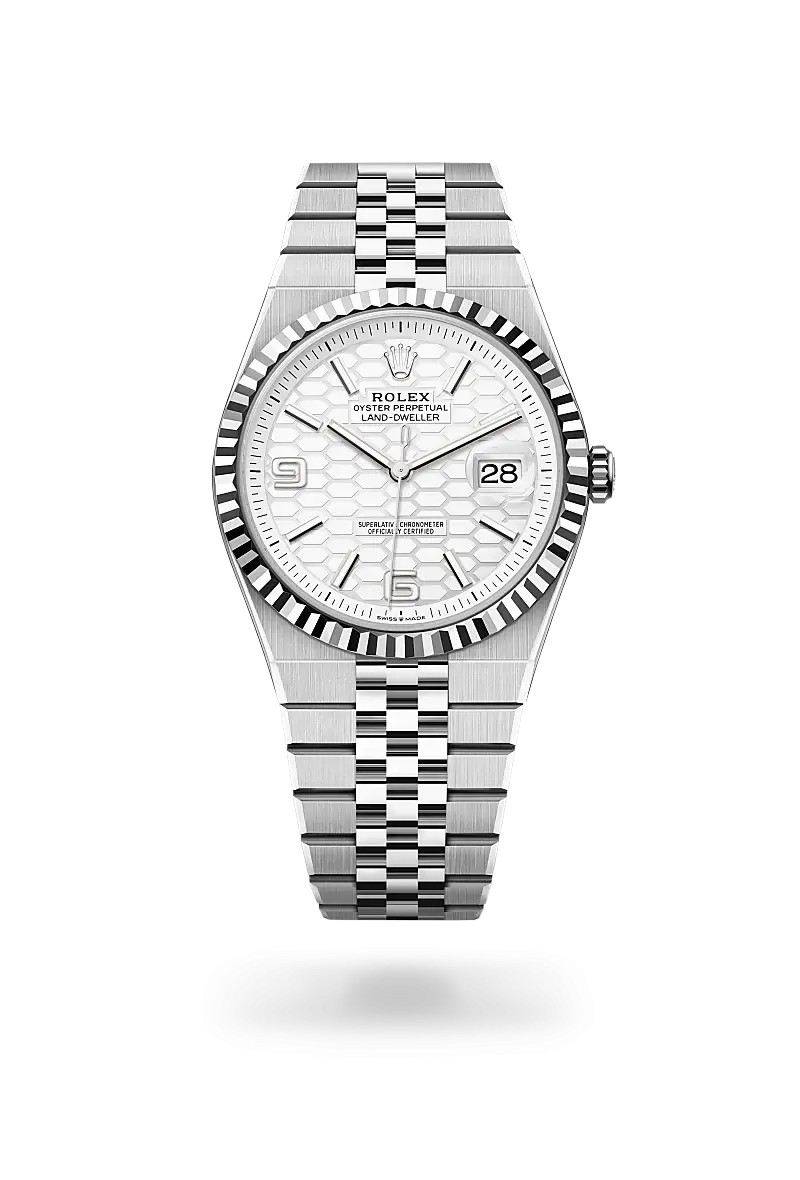 Rolex Land-Dweller腕錶白色黃金及蠔式鋼款，M127334-0001 - 寶鴻堂鐘表