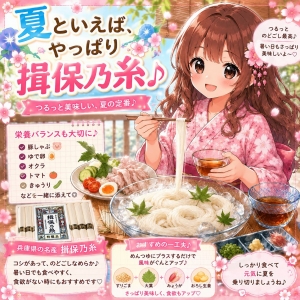 🌸夏といえば、やっぱり揖保乃糸♪🌸のアイキャッチ画像
