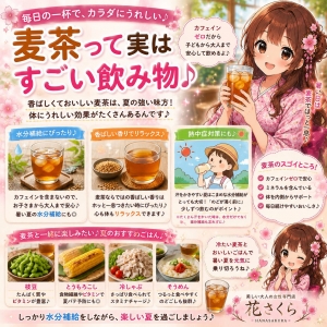 🌸麦茶って実はすごい飲み物♪🌸のアイキャッチ画像