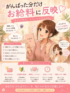 頑張った分だけ、自分に返ってくるお仕事です♡のアイキャッチ画像