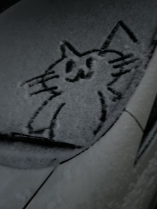 雪の朝、ちょっとだけ余裕あったのアイキャッチ画像