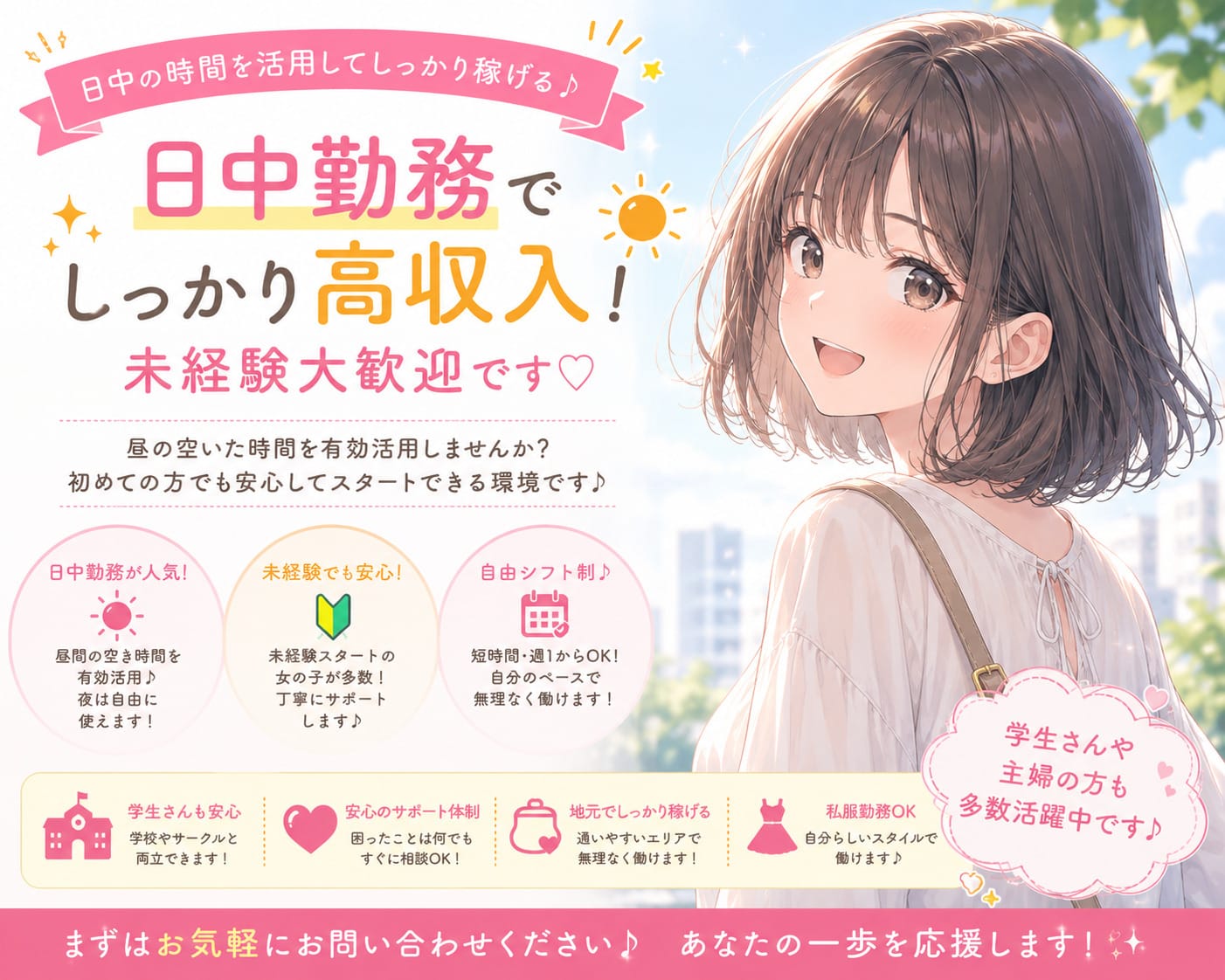【日中勤務でしっかり高収入✨】未経験スタート大歓迎です♪ 12:00 - 2026年05月11日 | デイトナ店長ブログ