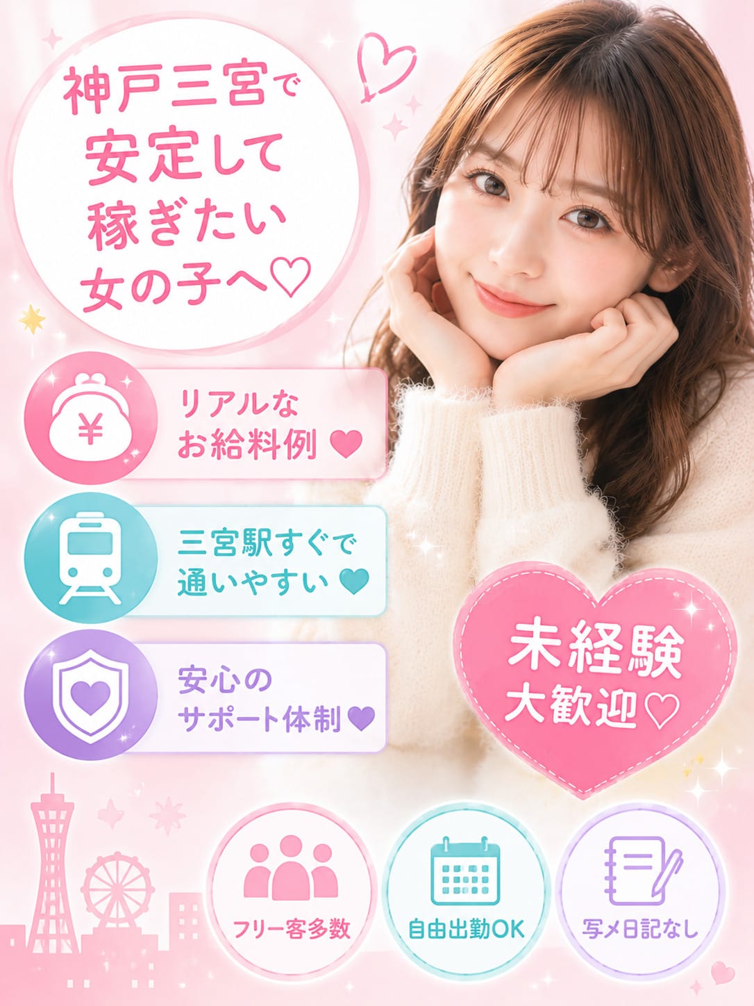 【三宮で安定して稼ぎたい女の子へ】リアルなお給料公開します♡ 2026-08-09 23:18:28 | クラブセシル店長ブログ