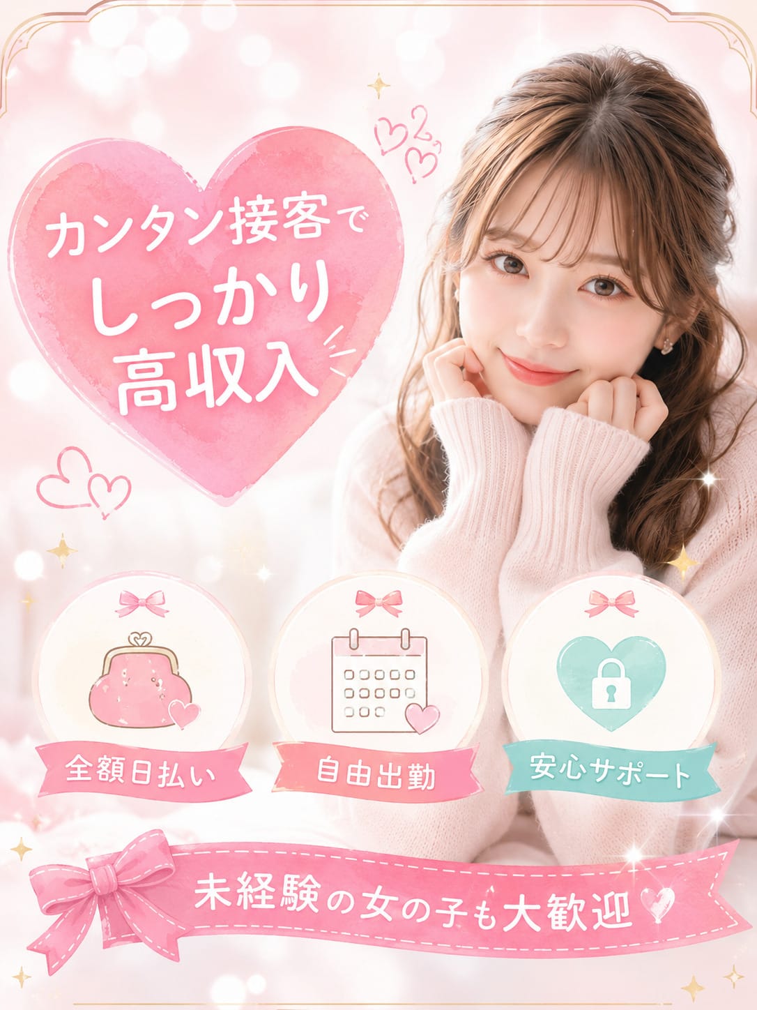 【未経験歓迎】講習なし♡カンタン接客でしっかり高収入♪ 2026-08-10 12:18:21 | クラブセシル店長ブログ