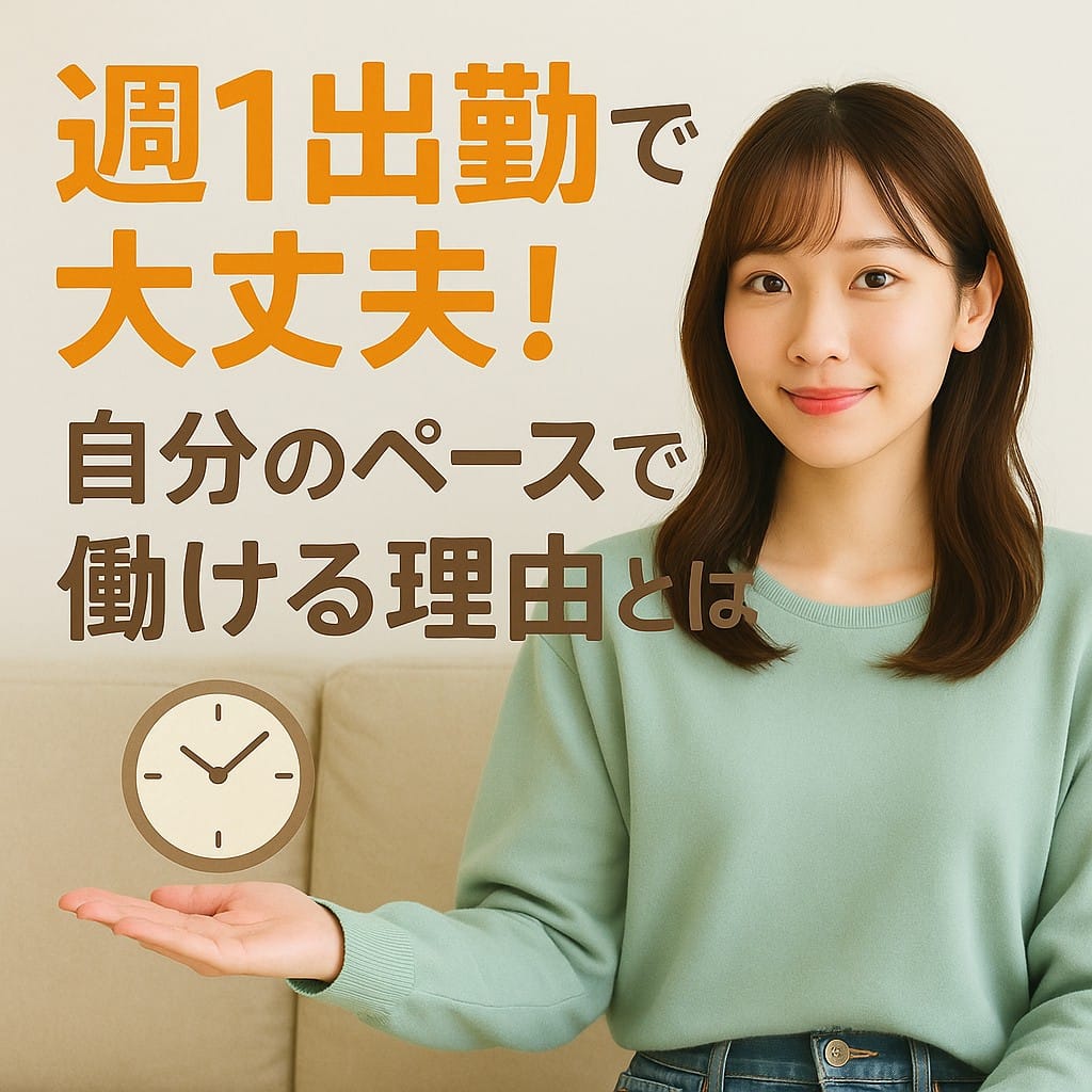 週1出勤でも大丈夫！自分のペースで働ける理由とは? 2025-07-10 11:33:39 | 東京メンズボディクリニック TMBC 上野店（リップグループ）店長ブログ