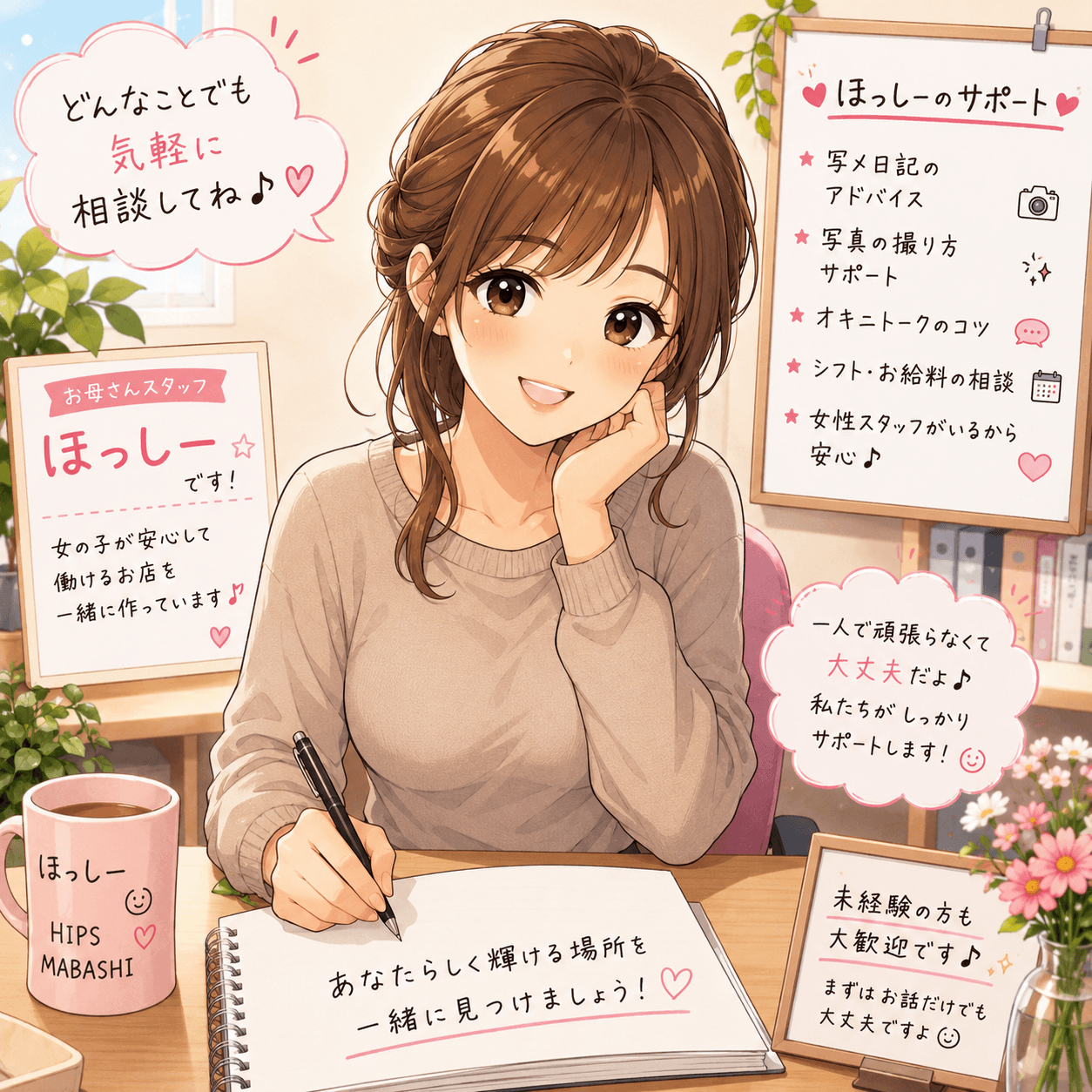 ここなら安心して話せる、そう思ってもらえる場所を目指して 2026-07-18 11:41:47 | ちょい！ぽちゃロリ倶楽部Hip's馬橋店店長ブログ
