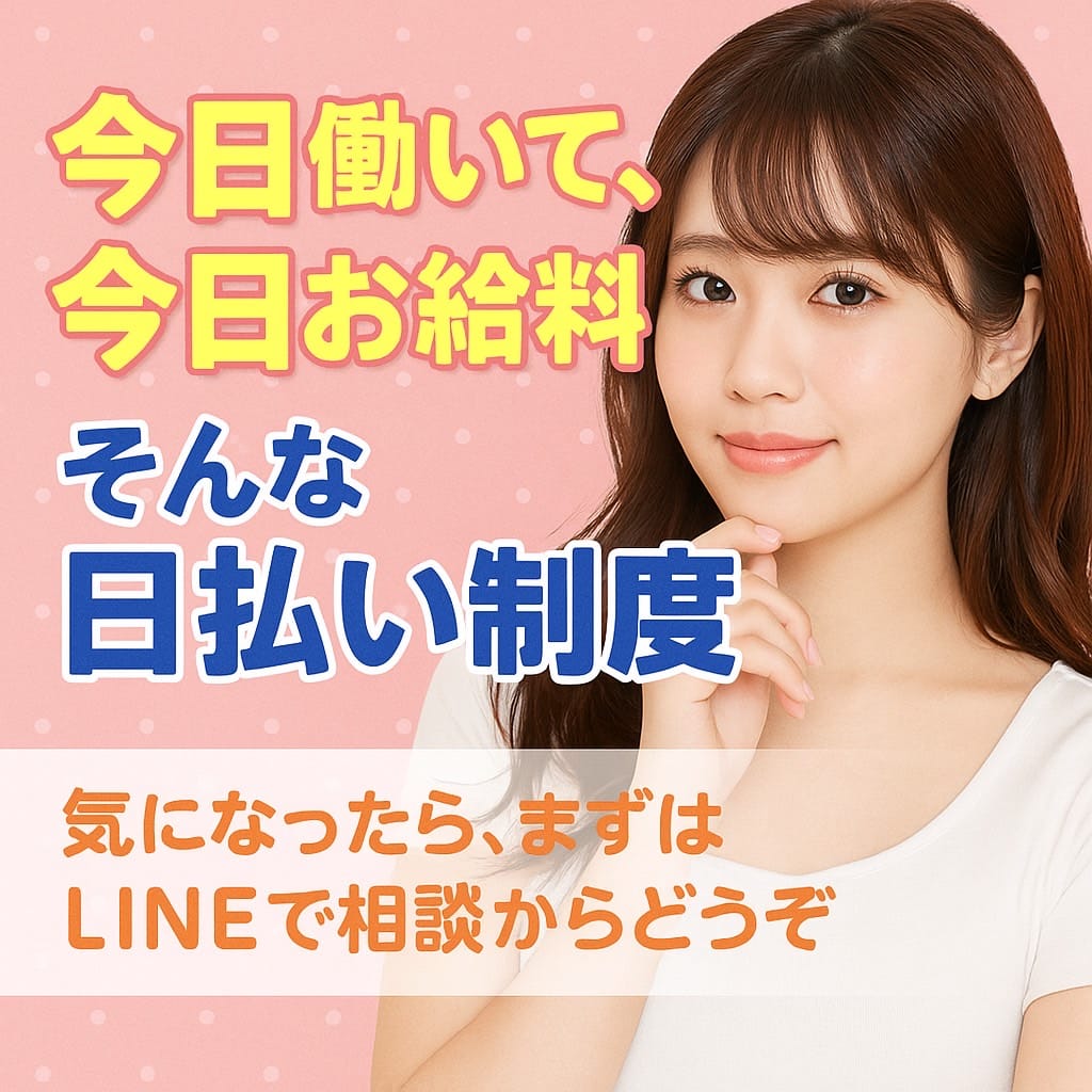 今日働いて、今日お給料♪そんな日払い制度 2025-07-13 19:44:40 | メンズエステSANGO宮崎店長ブログ