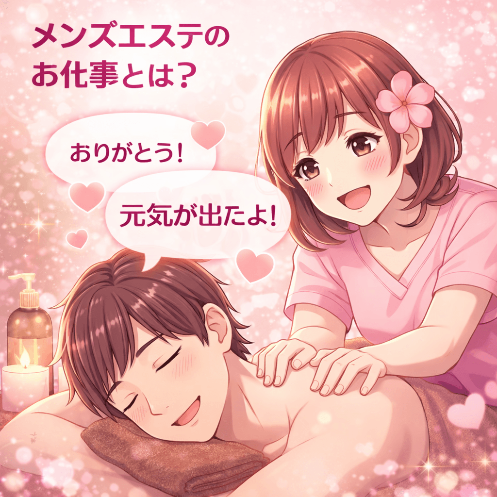 メンズエステのお仕事とは？ 2026-05-20 07:36:24 | みるふぃーゆ店長ブログ
