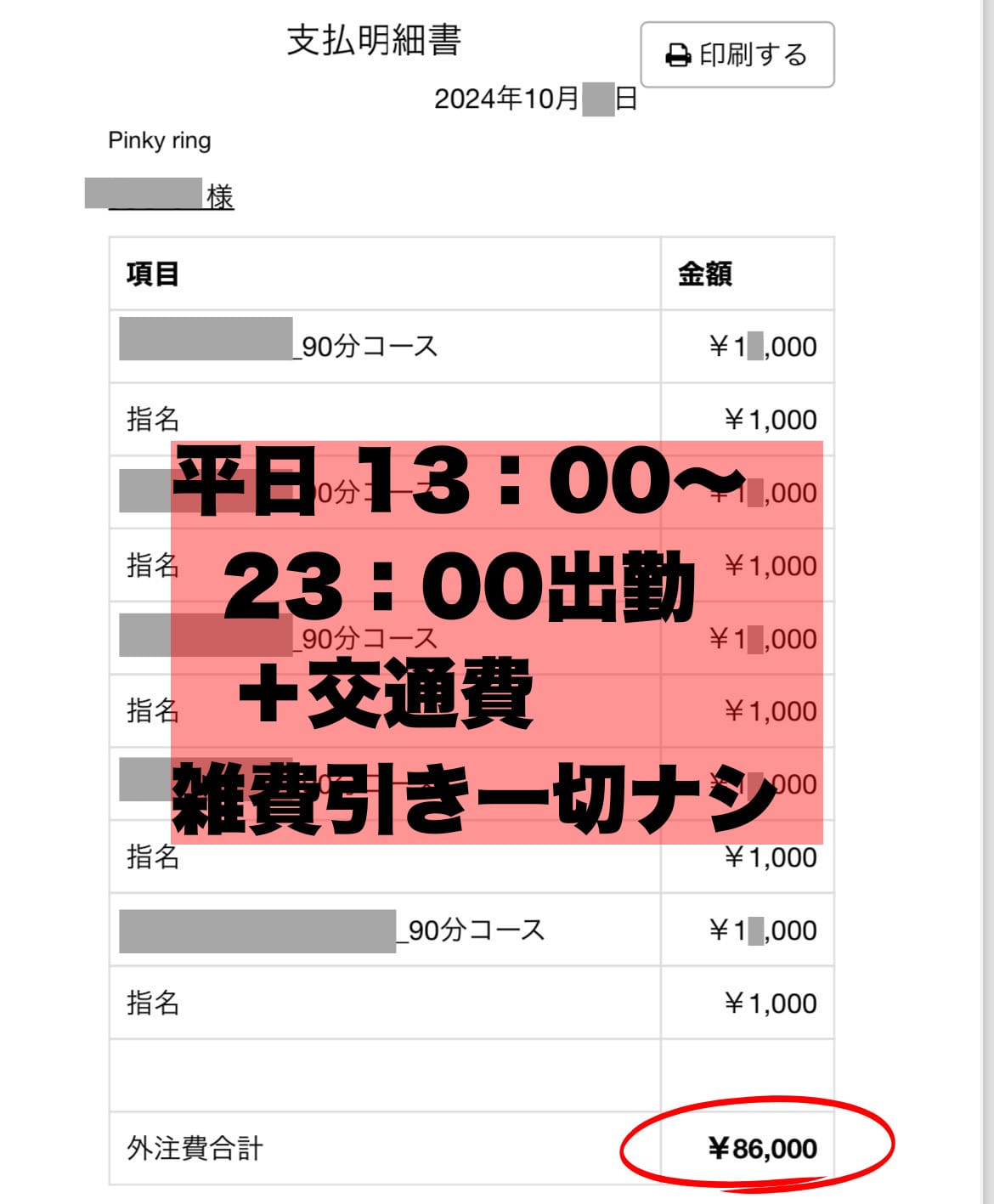「稼げる」は本当でした。リアルな給与明細公開！ 2026-10-07 12:58:21 | 大阪日本橋メンズエステ Pinky ring-ピンキーリング-店長ブログ