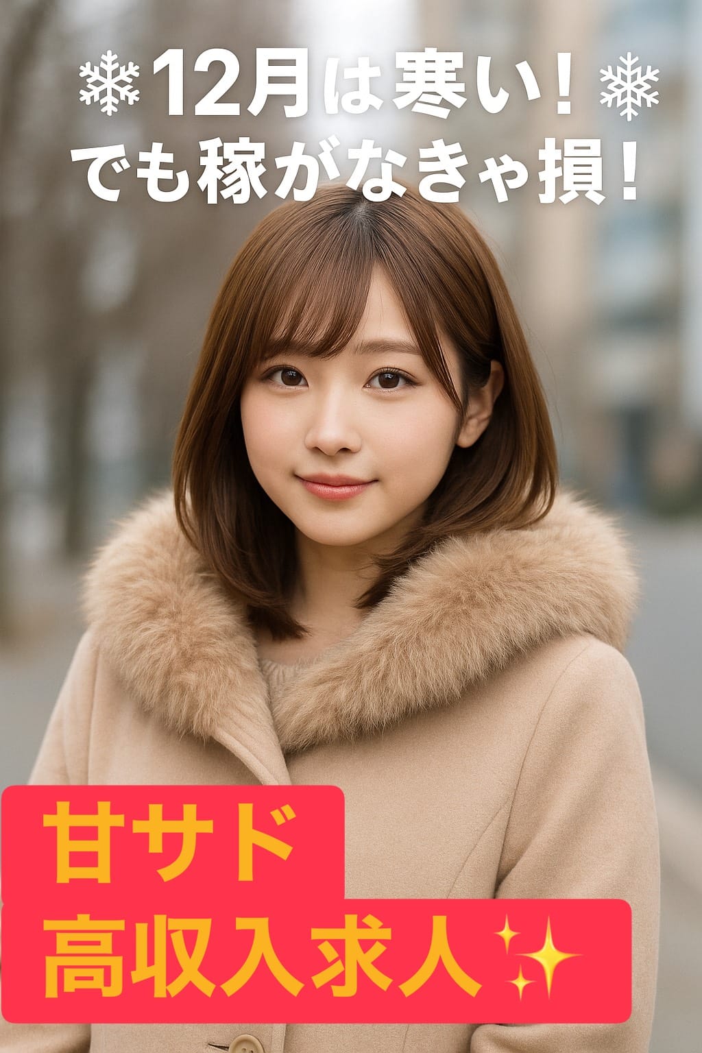 ❄️ 12月は寒い！でも稼がなきゃ損！ ❄️ 2025-12-09 16:43:19 | 甘サド美少女、お貸しします。名古屋錦店〜E＋Group〜店長ブログ