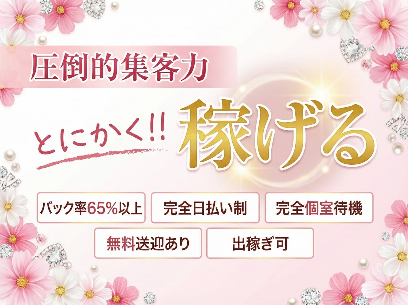 高収入で稼がせたい！バック率65%以上の魅力 2026-08-15 05:14:21 | CERENE～セレーン～店長ブログ