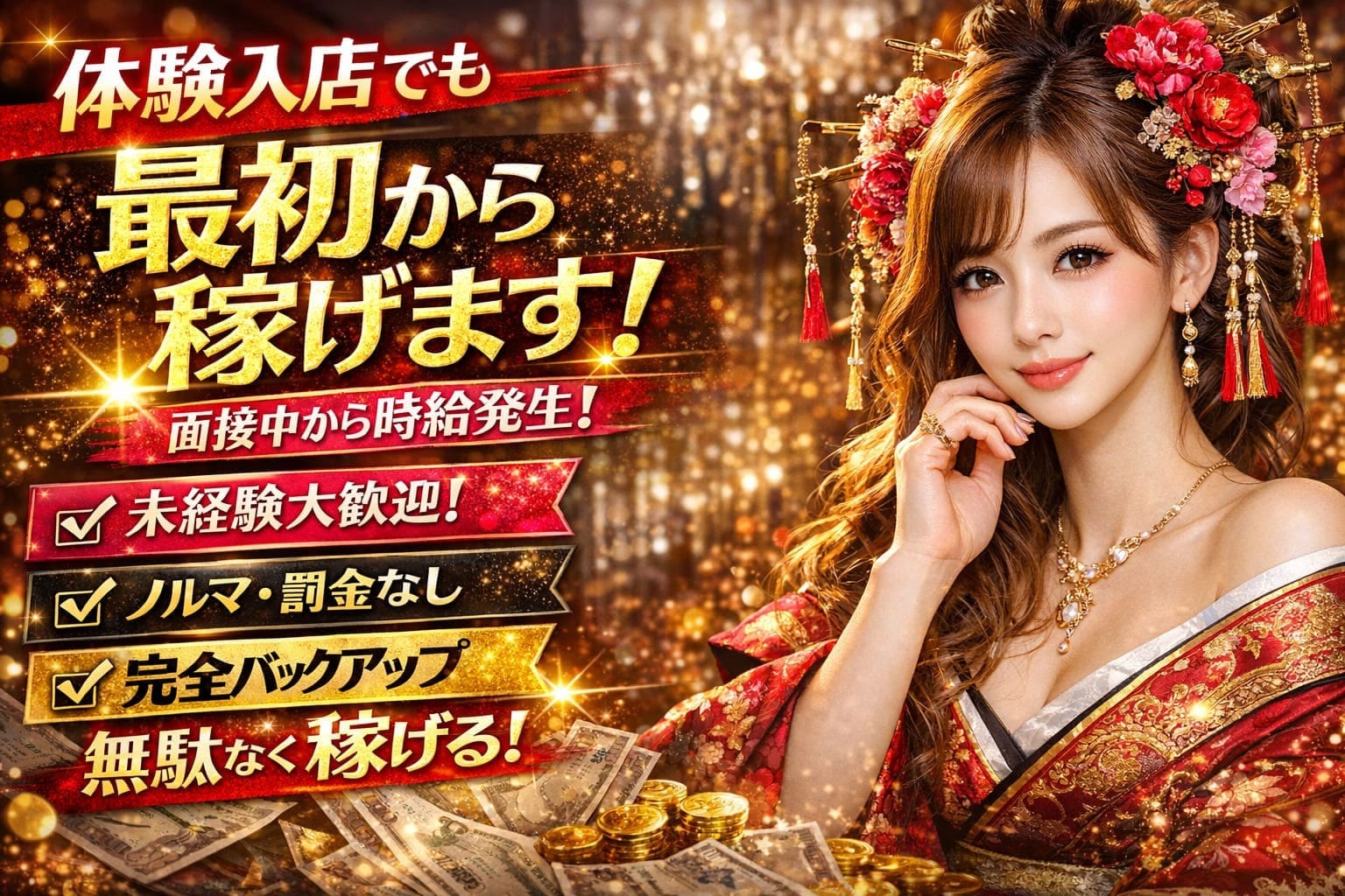 最初から稼げる体験入店 2026-10-11 09:00:33 | 花街店長ブログ