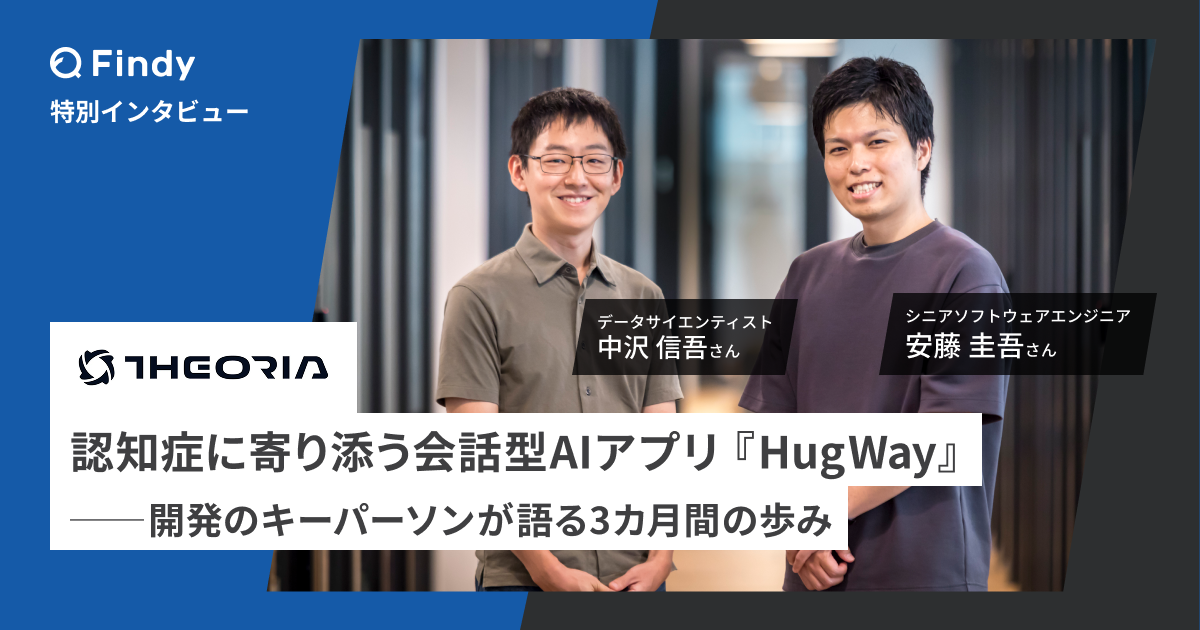 “認知症”という社会課題にAI技術で立ち向かう テオリア・テクノロジーズで挑戦するエンジニアたちのサムネイル