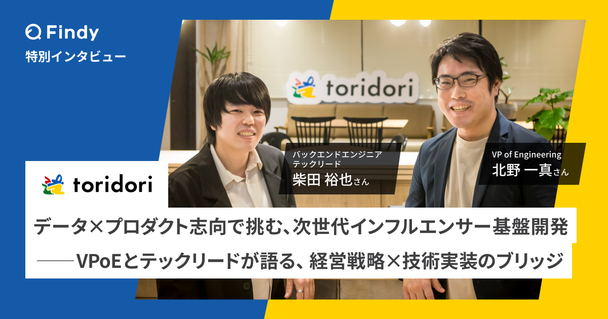 データ✕プロダクト志向で挑む、次世代インフルエンサー基盤開発――VPoEとテックリードが語る、経営戦略✕技術実装のブリッジのサムネイル