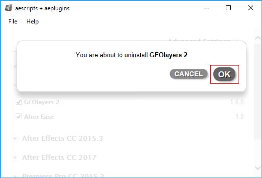 エクステンション製品 アンインストール方法：Step 2