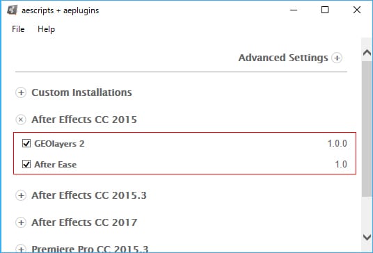 Auto Transition Builder インストール方法：Step 4