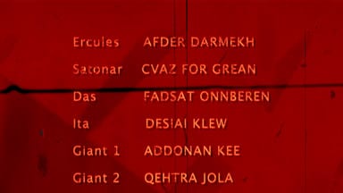 Rolling Actors Credits