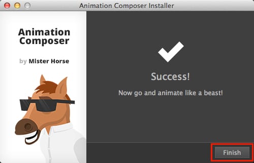 Animation Composer 2 インストール方法:Step 4