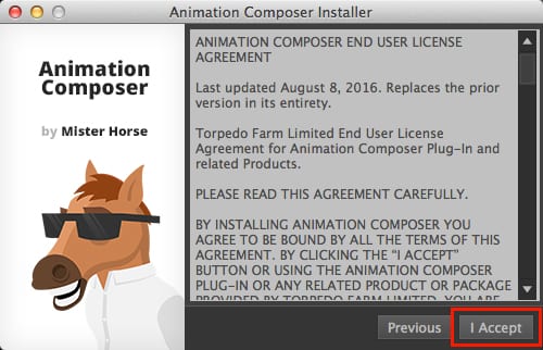 Animation Composer 2 インストール方法:Step 2