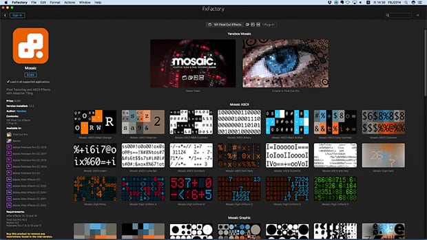 FxFactory プラグインファミリー製品 インストール方法：Step 3