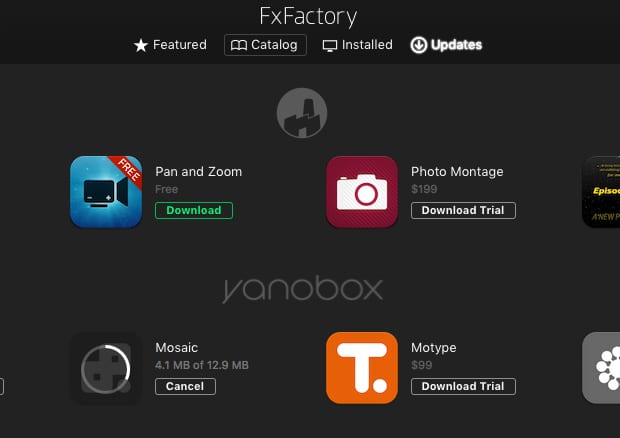 FxFactory プラグインファミリー製品 インストール方法：Step 2