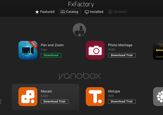 FxFactory プラグインファミリー製品 インストール方法：Step 1