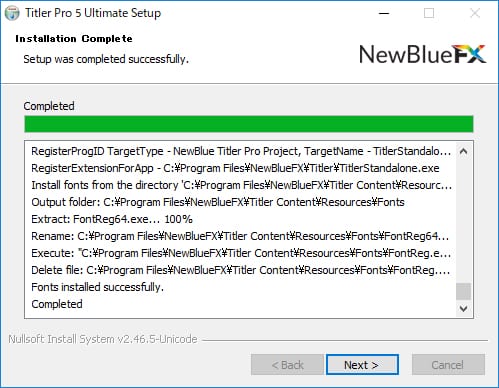 NewBlue社製品 インストール方法：Step 3