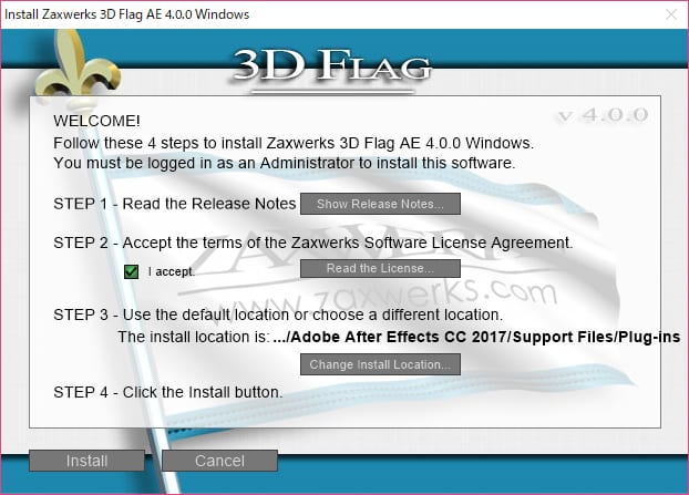 Zaxwerks社製品 インストール方法：Step 1