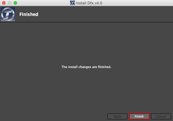 Tiffen社製品 インストール方法：Step 5