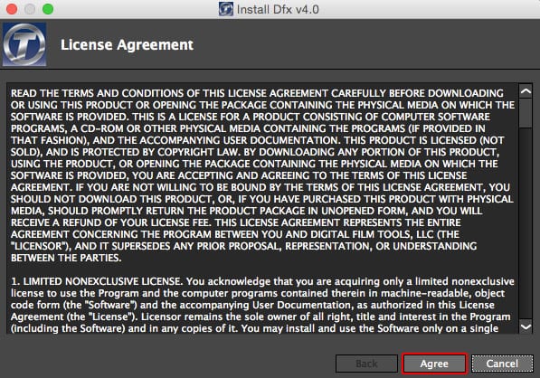 Tiffen社製品 インストール方法：Step 1