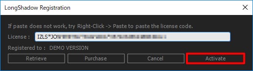 aescripts + aeplugins社 プラグイン製品 ライセンス認証方法：Step 2