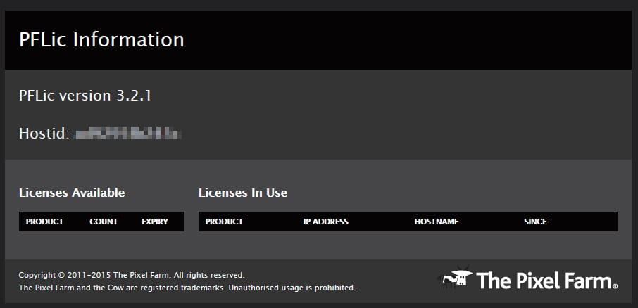 Pixel Farm 社製品：フローティングライセンス認証方法：Step 9（旧バージョン）