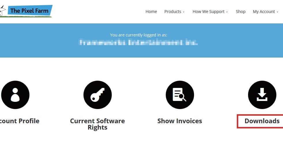 Pixel Farm 社製品：フローティングライセンス認証方法：Step 2（旧バージョン）